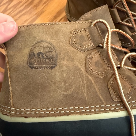 Sorel Out 'N About waterproof leather duck boots women's size 8 - Picture 3 of 7
